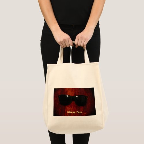 Sleepy Face Collection _ Charming Grocery Tote Bag