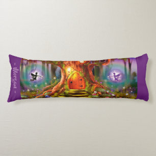 Sleepy Fairy magic tree. Purple Giant custom Body Pillow