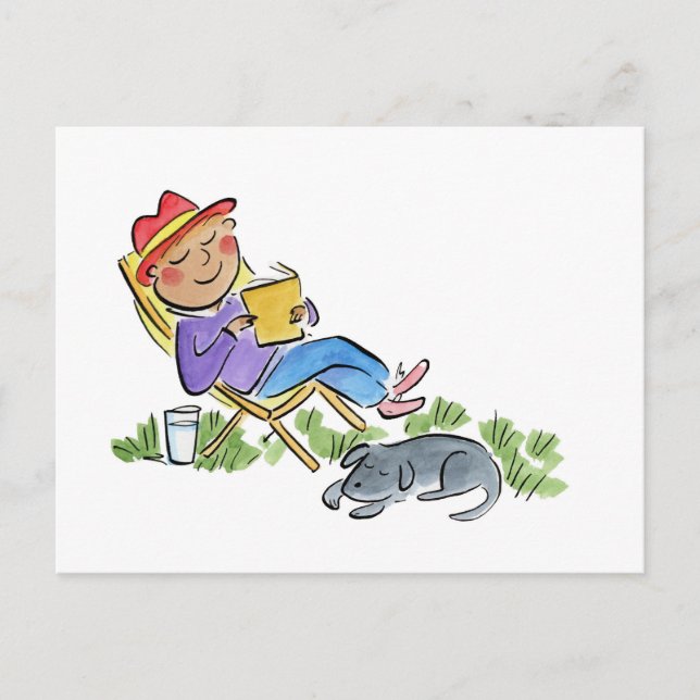 Sleepy Garden Postcard (Front)