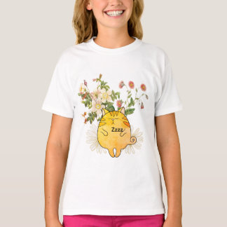 Sleepy Ginger Cat T-Shirt