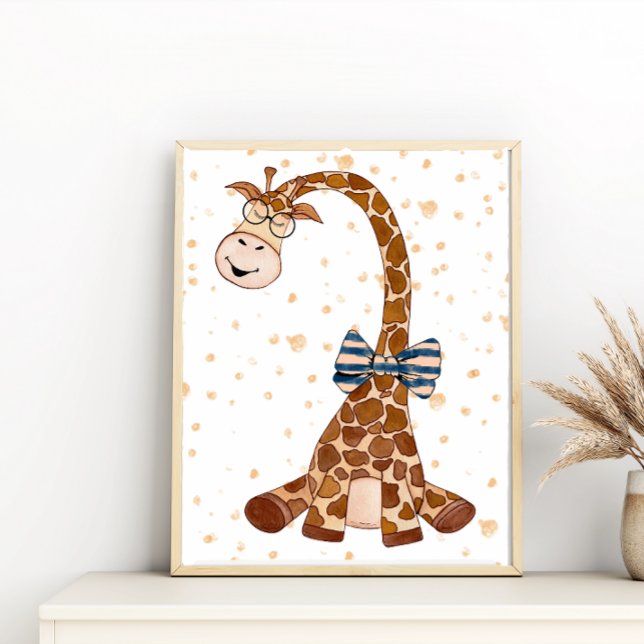 Sleepy Giraffe Kids/Baby Nursery Decor Wall Art (Creator Uploaded)
