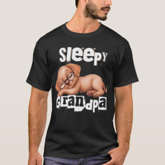 Sleepy grandpa Labrador grandfather Lab dog lover T-Shirt