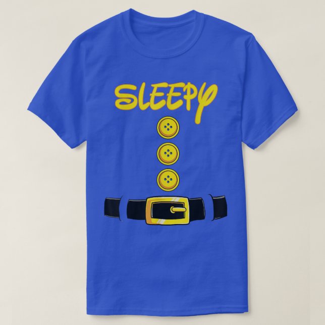 Sleepy Halloween Dwarf Costume Color Matching  T-Shirt (Design Front)