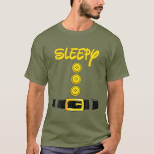 Sleepy Halloween Dwarf Costume Color Matching T-Shirt