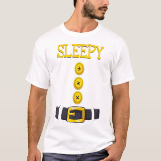 Sleepy Halloween Dwarf Costume Color Matching T-Shirt