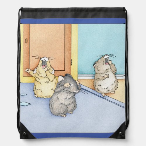 Sleepy Hamsters Drawstring Bag