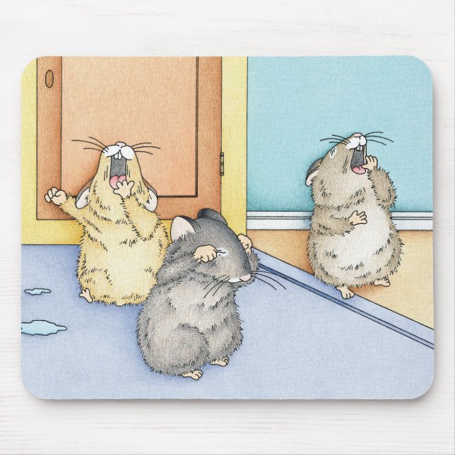 Sleepy Hamsters Mouse Pad (Front)