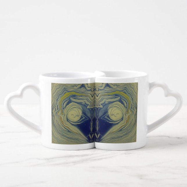 Sleepy Heart Coffee Mug Set (Front Nesting)