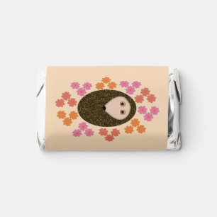 Sleepy Hedgehog and Flowers Birthday Party Custom Hershey's Miniatures