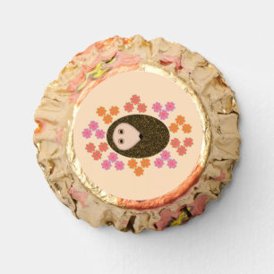 Sleepy Hedgehog and Flowers Birthday Party Reese's Peanut Butter Cups