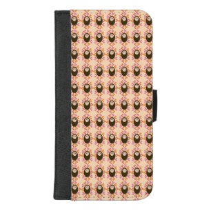 Sleepy Hedgehog and Flowers iPhone 8/7 Plus Wallet Case
