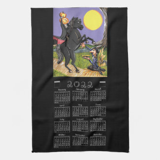 Sleepy Hollow 2022 Calendar Headless Horseman Kitchen Towel