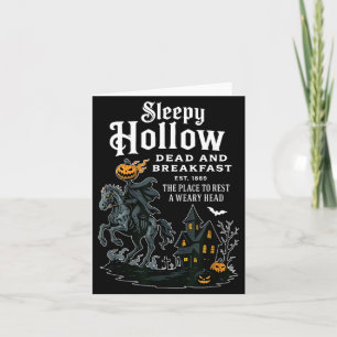 Sleepy Hollow Dead and Breakfast Est 1869 Vintage Card