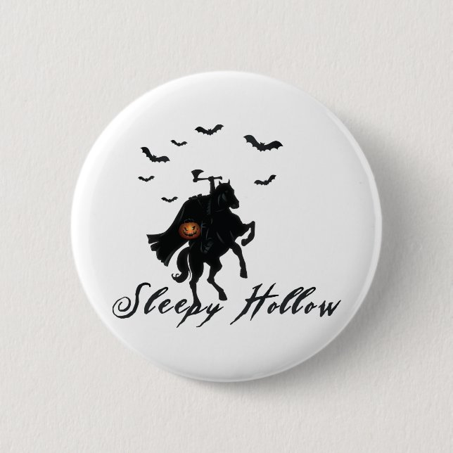Sleepy Hollow Headless Horseman Button (Front)