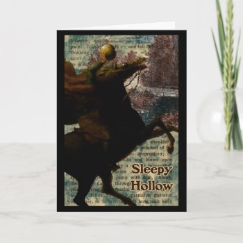 Sleepy Hollow Headless Horseman Card by Aviateros at Zazzle