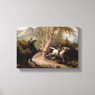 Sleepy Hollow Headless Horseman Framed Canvas Print