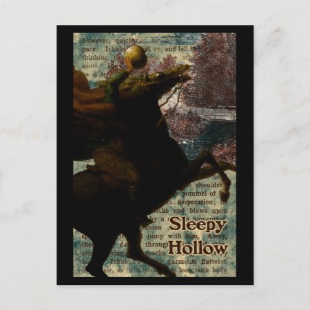 Sleepy Hollow Headless Horseman Postcard
