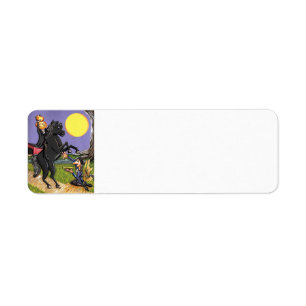 Sleepy Hollow Ichabod Headless Horseman exchange L Label