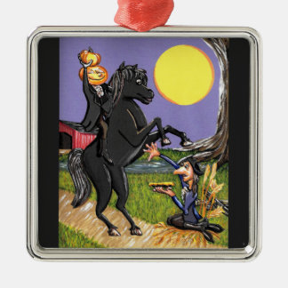 Sleepy Hollow Ichabod Headless Horseman exchange Metal Ornament