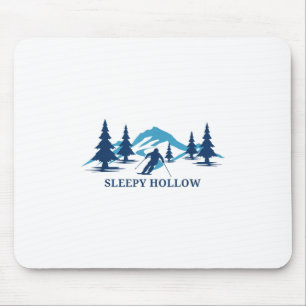 Sleepy Hollow Iowa Ski Resort Skiing Skier _1  Mouse Pad
