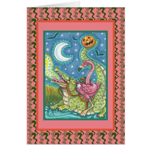 SLEEPY HOLLOW PINK FLAMINGO  CROC HALLOWEEN Verse