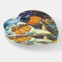 SLEEPY HOLLOW WEDDING BRIDE & GROOM PAPERWEIGHT