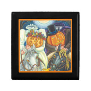 SLEEPY HOLLOW WEDDING, BRIDE / GROOM TILE GIFT BOX