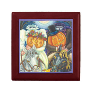 SLEEPY HOLLOW WEDDING, BRIDE / GROOM TILE GIFT BOX