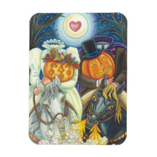 SLEEPY HOLLOW WEDDING HALLOWEEN MAGNET Rectangle
