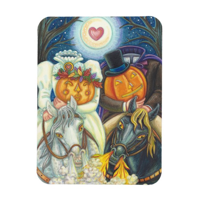 SLEEPY HOLLOW WEDDING HALLOWEEN MAGNET Rectangle (Vertical)