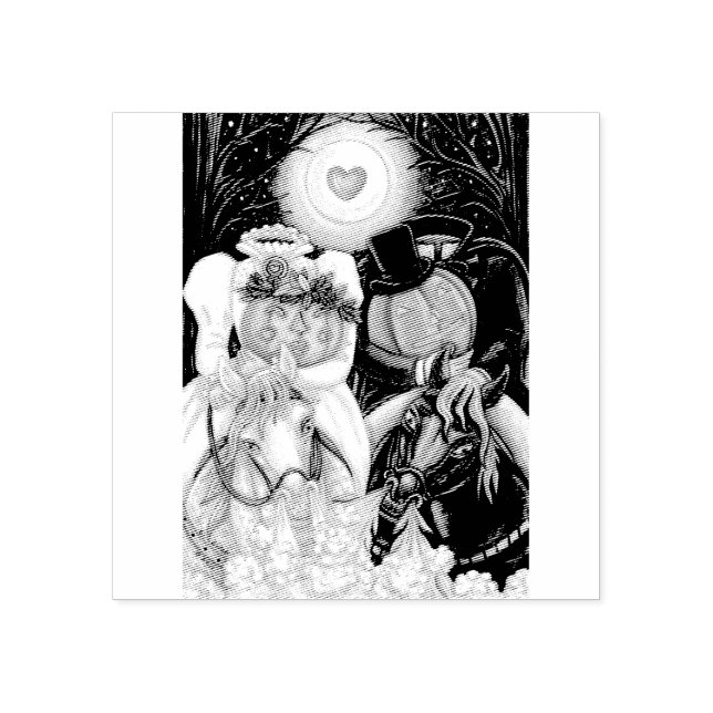 SLEEPY HOLLOW WEDDING, HALLOWEEN RUBBER STAMP (Imprint)