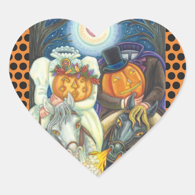 SLEEPY HOLLOW WEDDING HALLOWEEN STICKERS SHEET (Front)