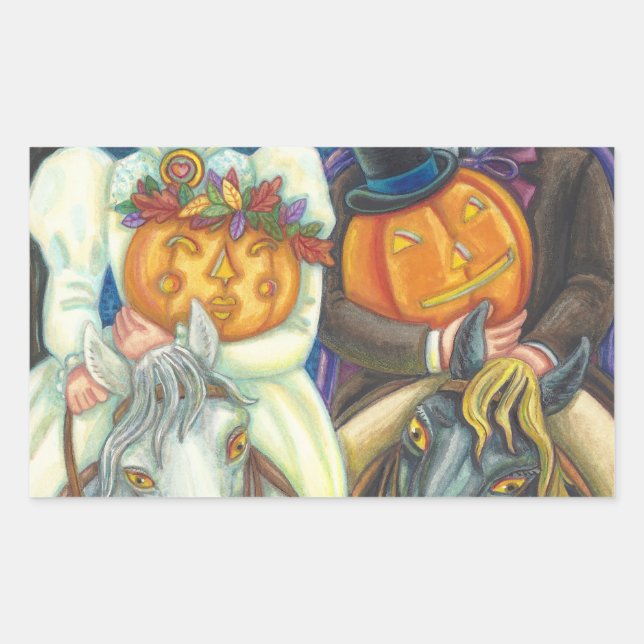 SLEEPY HOLLOW WEDDING HALLOWEEN STICKERS SHEET Rec (Front)