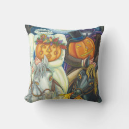SLEEPY HOLLOW WEDDING HALLOWEEN THROW PILLOW