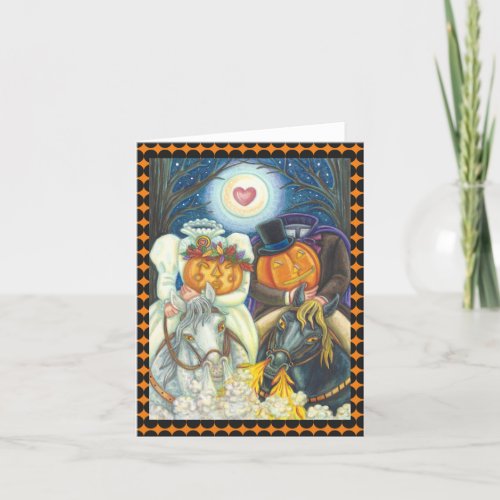 SLEEPY HOLLOW WEDDING HEADLESS HORSEMAN CARD