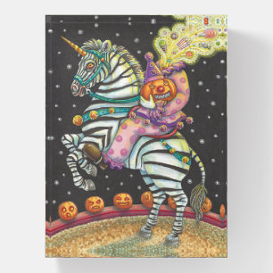 SLEEPY HOLLOW ZEBRA & CIRCUS CLOWN PAPERWEIGHT Rec