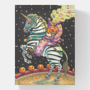 SLEEPY HOLLOW ZEBRA & CLOWN CIRCUS PAPERWEIGHT Rec