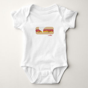 Sleepy Hot Dog Baby Bodysuit