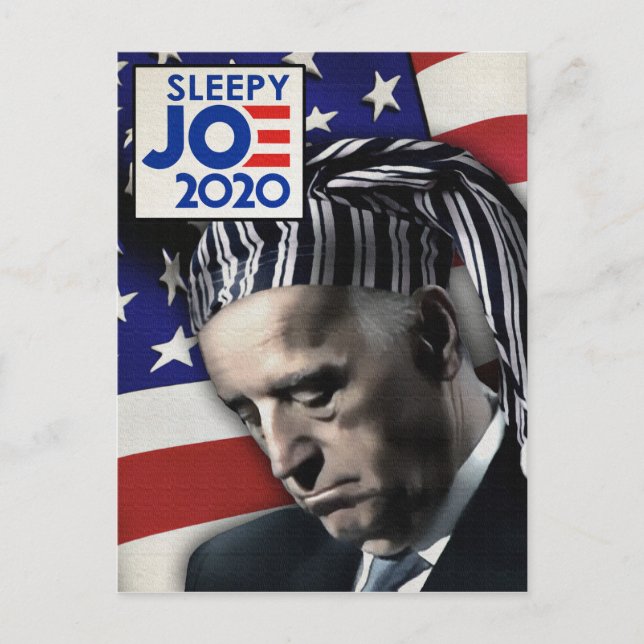 Sleepy Joe Biden 2020 Postcard (Front)