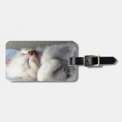 Sleepy Kitten Bag Tag