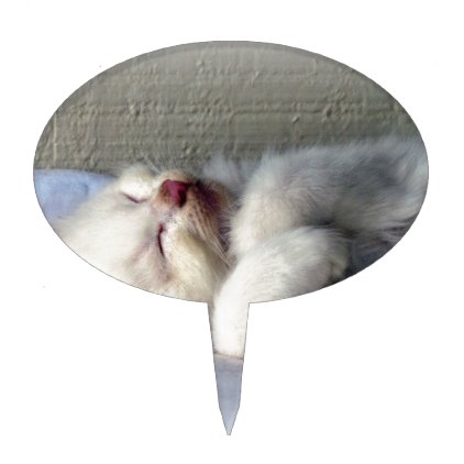 Sleepy Kitten Cake Topper