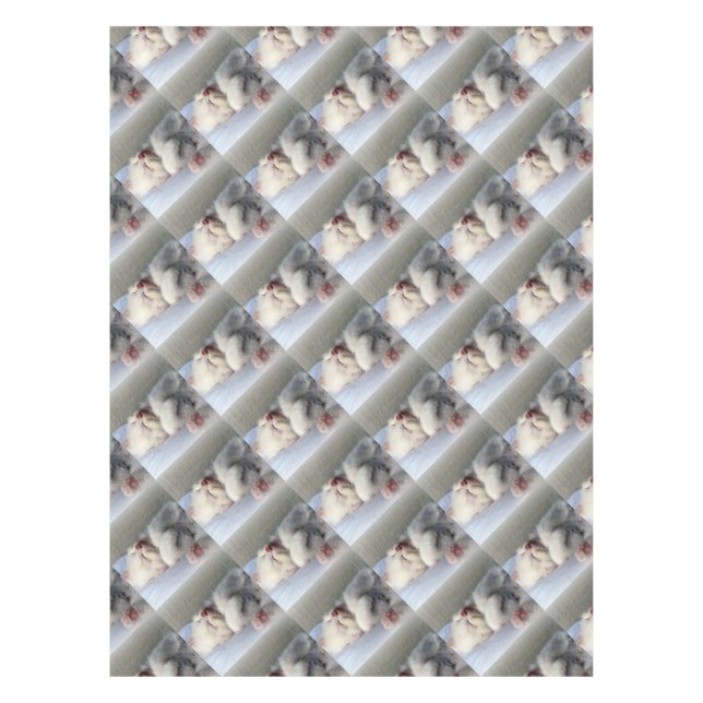 Sleepy Kitten Tablecloth (Front)