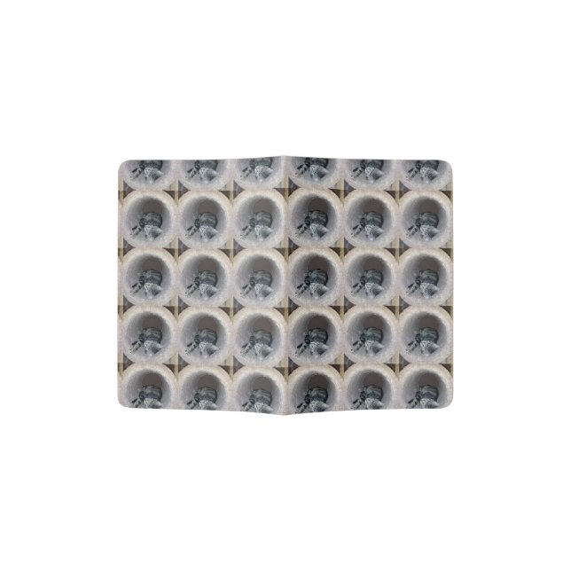 Sleepy Kitty Cat by Shirley Taylor Passport Holder (Opened)