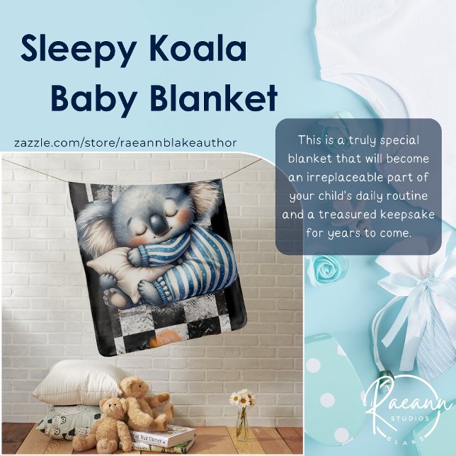 Sleepy Koala Baby Blanket (Creator Uploaded)