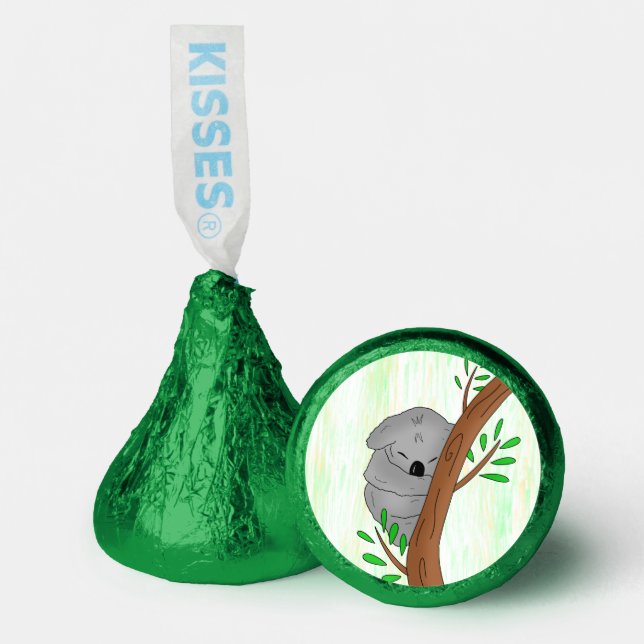 Sleepy Koala Bear Baby Shower Hershey®'s Kisses® (Front)