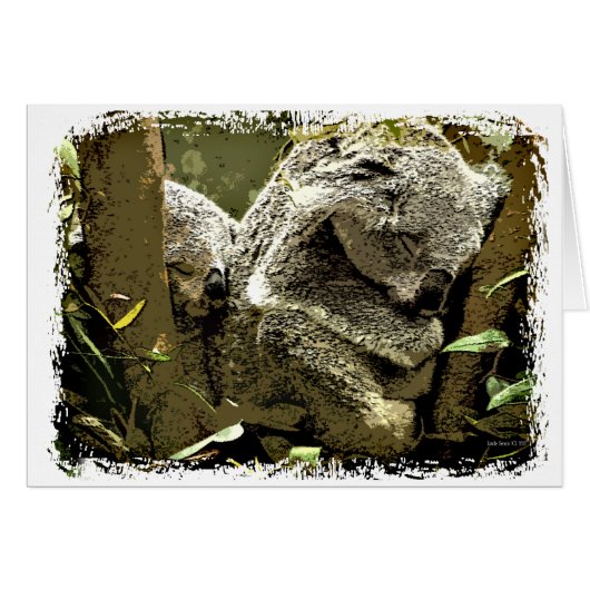 Sleepy Koalas Cards (Front Horizontal)