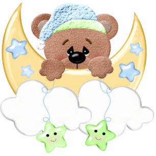 Sleepy little bear photo sculpture