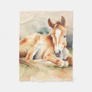 Sleepy little foal