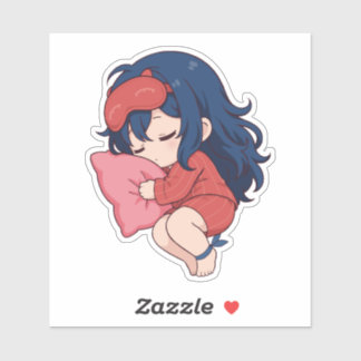 Sleepy Mita Chibi Cute Anime Sticker