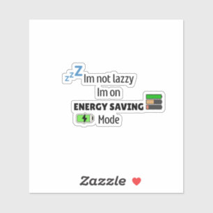 sleepy mode ON Sticker